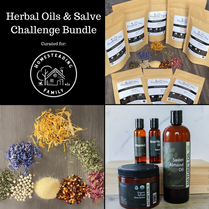 Herbal Oils & Salve Challenge Bundle | Homesteading Family