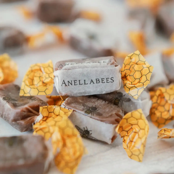 Cocoa Spiced Honey Caramels by  Annnellabees
