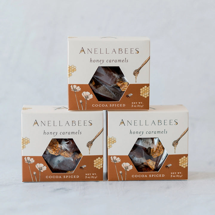 Cocoa Spiced Honey Caramels by  Annnellabees