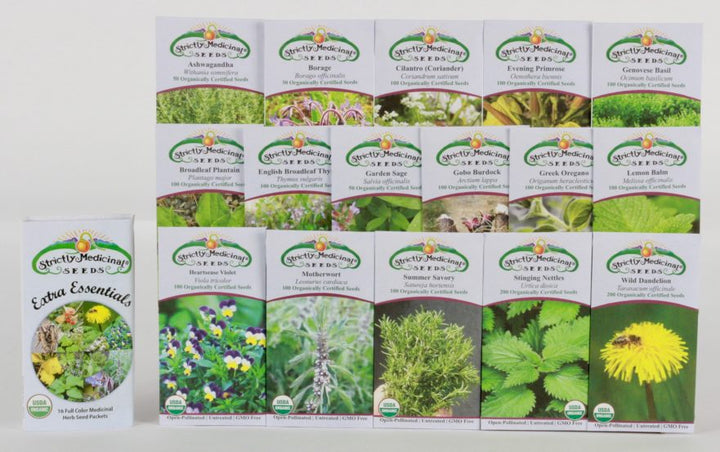 Set 2 - EXTRA Essentials Seed Set | Strictly Medicinal Seeds - Farmhouse Teas