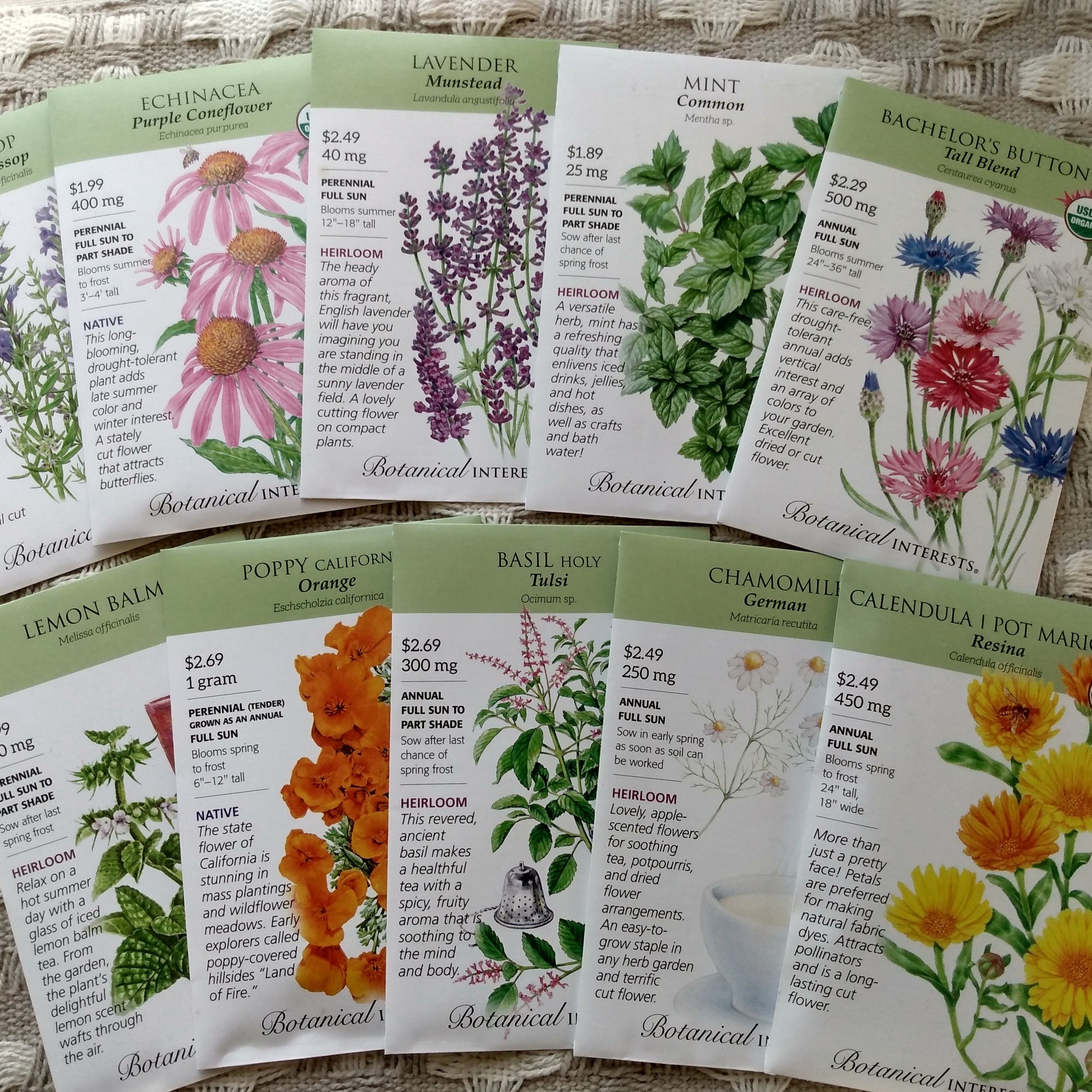 herbal tea garden seeds Tea Garden Seed Set & E-Book – Grow & Blend Your Own Herbal Tea Garden – Farmhouse Teas