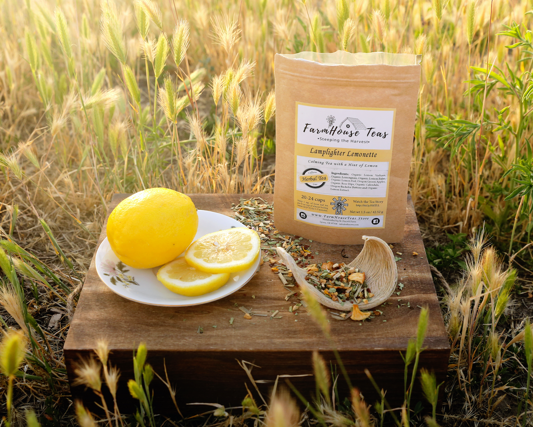 Lamplighter Lemonette Herbal Organic Loose Leaf Tea - Farmhouse Teas