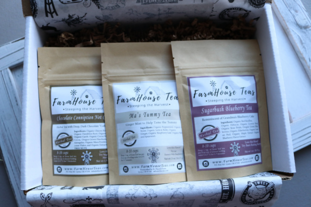 Trial Size Starter Pack (3 Trial Size Bags)| Organic Loose Leaf Tea - Farmhouse Teas