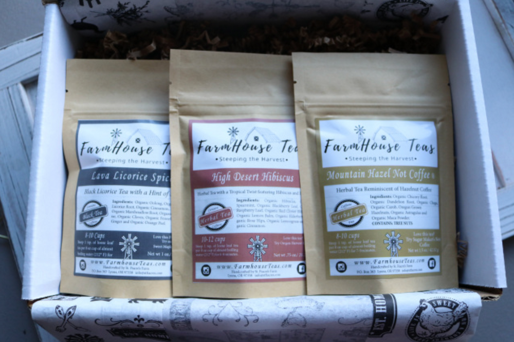 Trial Size Starter Pack (3 Trial Size Bags)| Organic Loose Leaf Tea - Farmhouse Teas