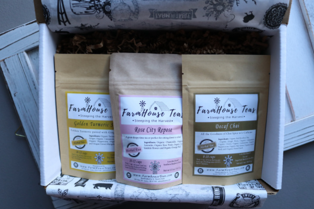 Trial Size Starter Pack (3 Trial Size Bags)| Organic Loose Leaf Tea - Farmhouse Teas