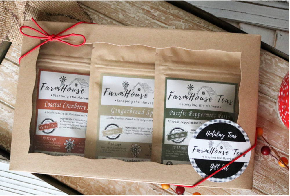 Holiday Trio Organic Loose Leaf Tea Gift Set - Farmhouse Teas