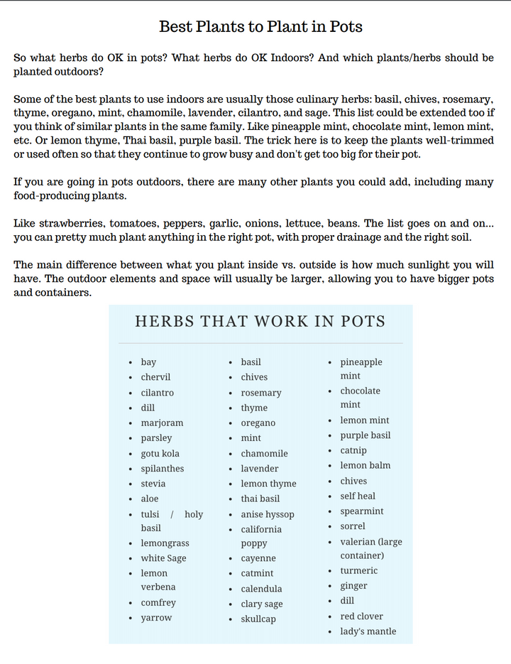 Planning & Planting the Herb Garden E-book - Farmhouse Teas