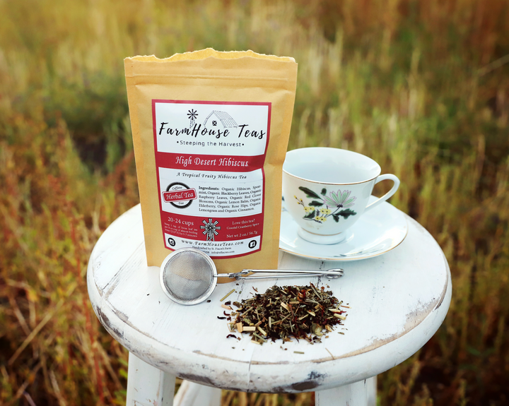 High Desert Hibiscus Organic Loose Leaf Tea | Best Iced Tea - Farmhouse Teas