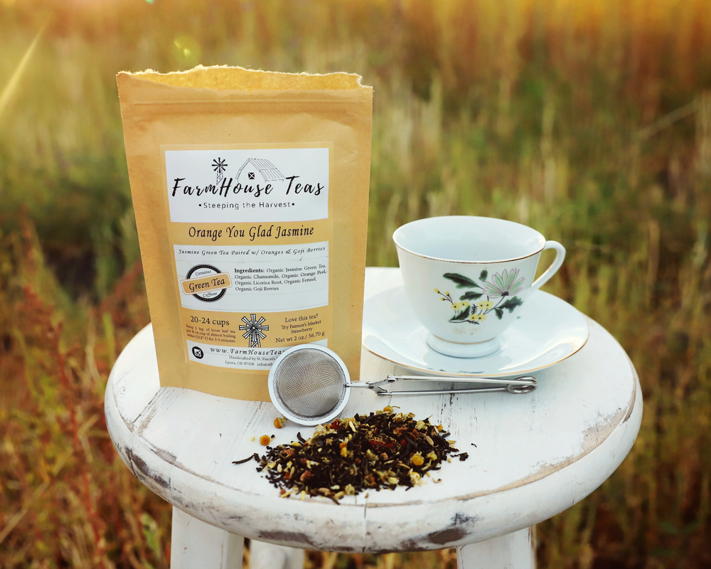 Orange You Glad Jasmine Organic Loose Leaf Tea - Farmhouse Teas