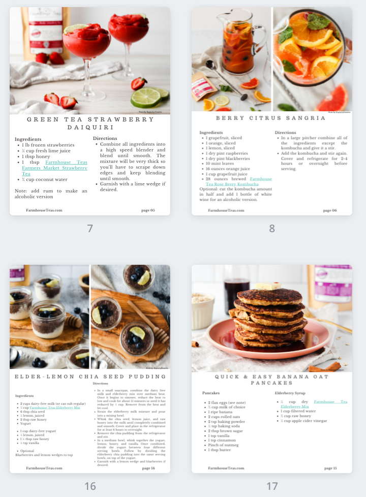 Cooking with Tea Recipe E-book - Farmhouse Teas