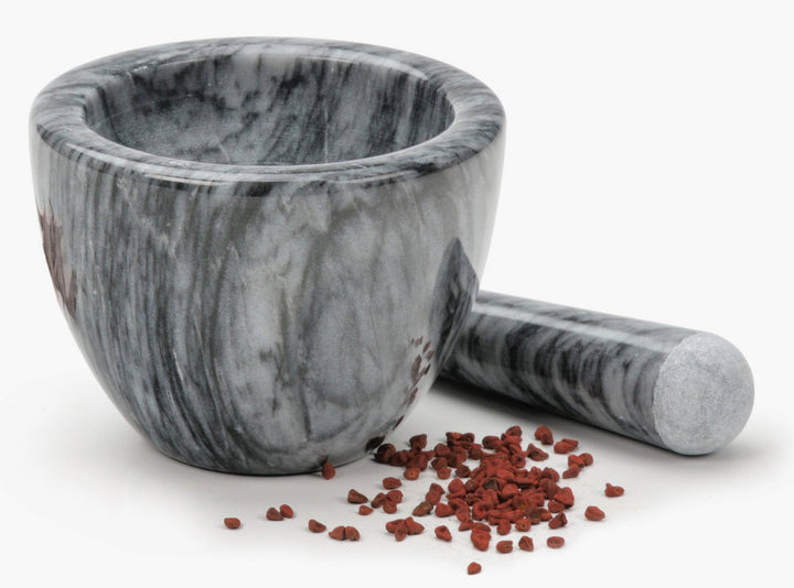 Dark Grey Marble Mortar and Pestle - Farmhouse Teas