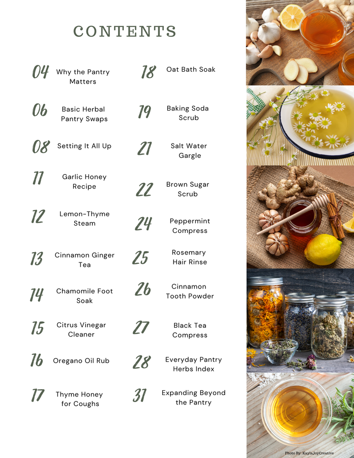 Homestead Pantry Herbs E-Book – Simple Herbal Recipes & Everyday Uses