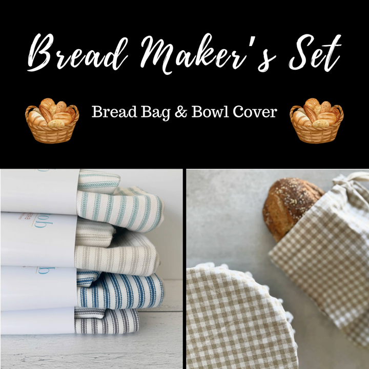 Bread Makers Set – Bread Bag & Bowl Cover