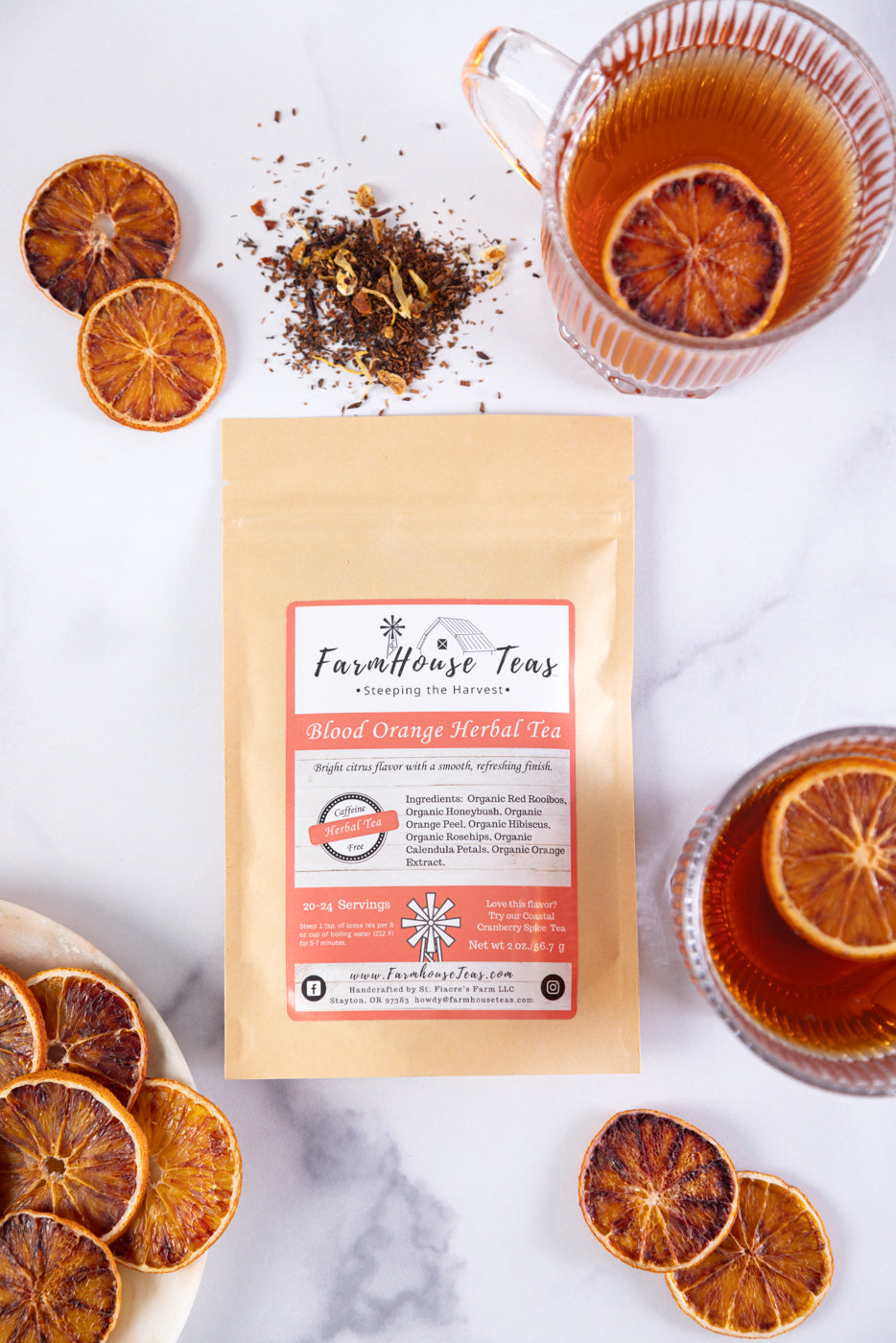 Blood Orange Herbal Loose Leaf Tea