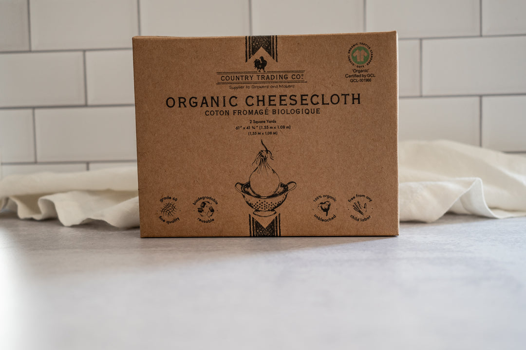 Organic Unbleached Cheesecloth | Reusable Straining Cloth