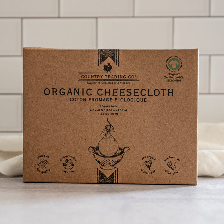 Organic Unbleached Cheesecloth | Reusable Straining Cloth