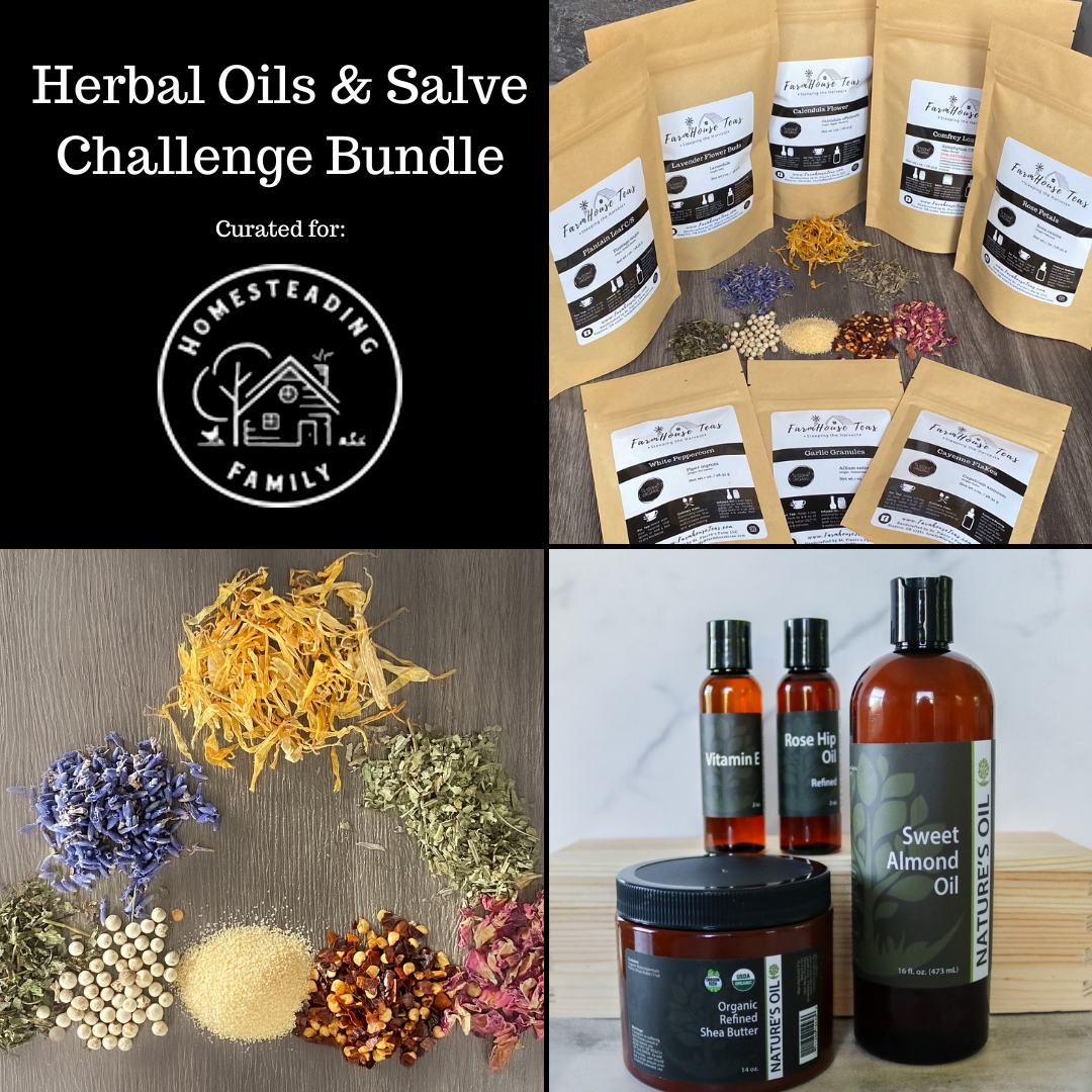 Herbal Oils & Salve Challenge Bundle | Homesteading Family