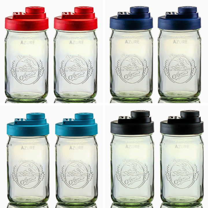 Mason Jar Pour Lid with Quart Mason Jar Included