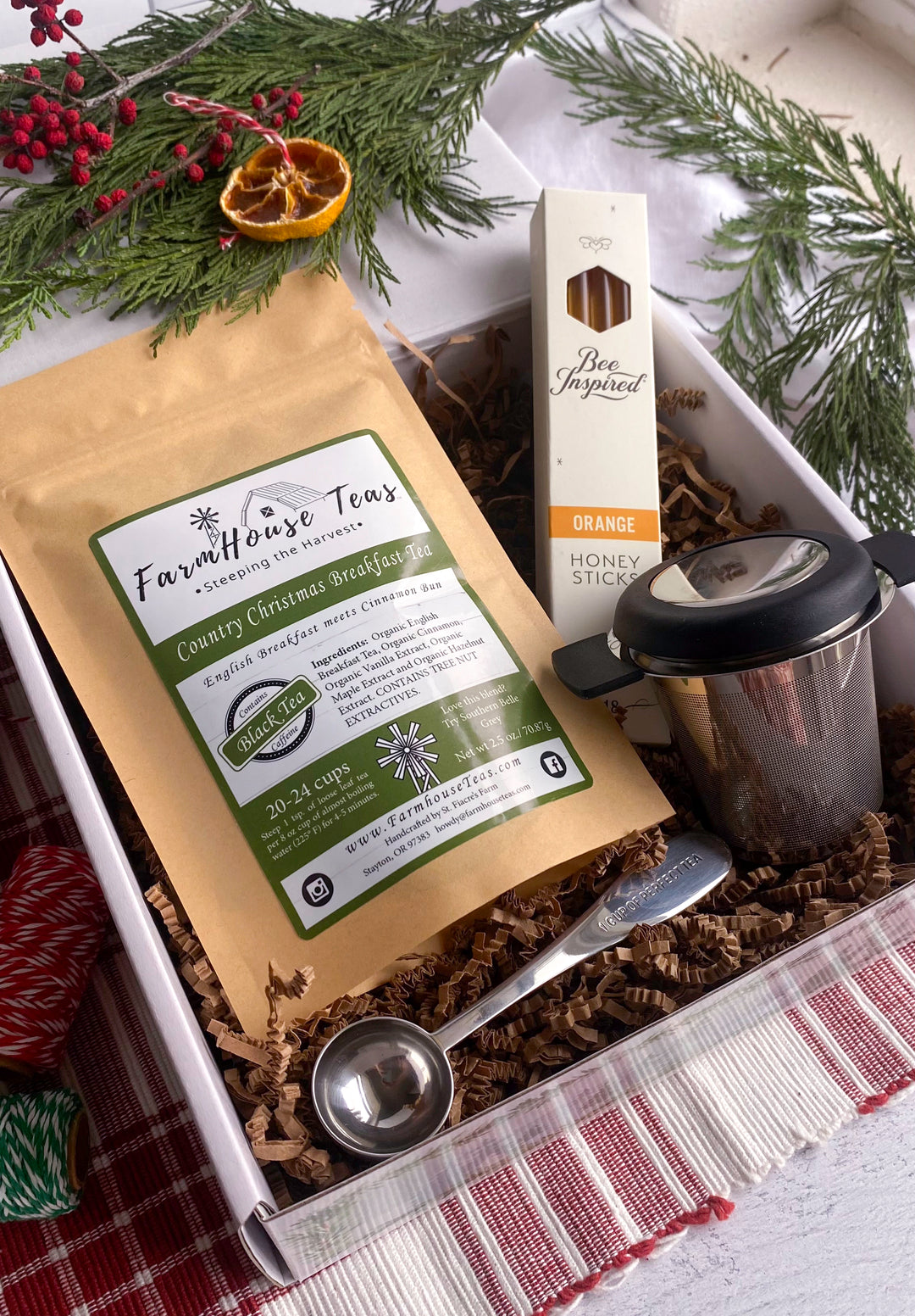 Hearthside Tea & Treats Gift Box – Premium Loose Leaf Tea Set