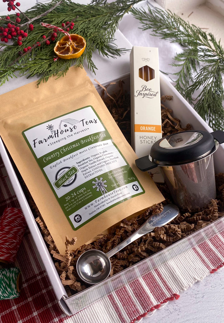 Hearthside Tea & Treats Gift Box – Premium Loose Leaf Tea Set
