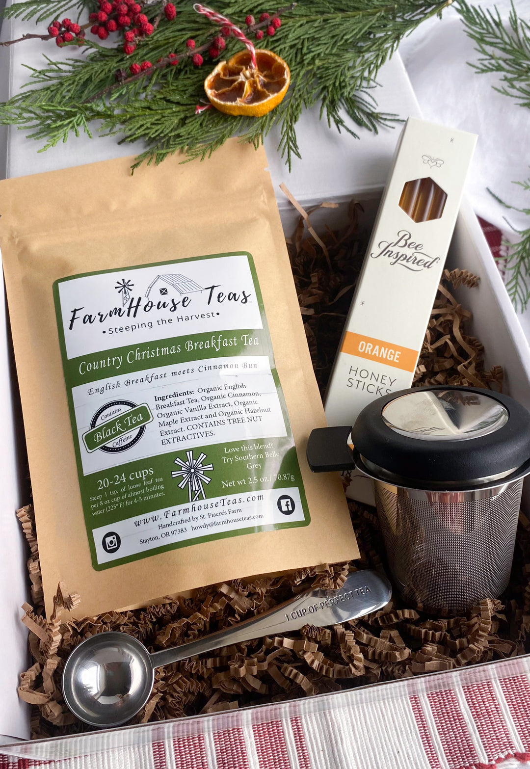 Hearthside Tea & Treats Gift Box – Premium Loose Leaf Tea Set