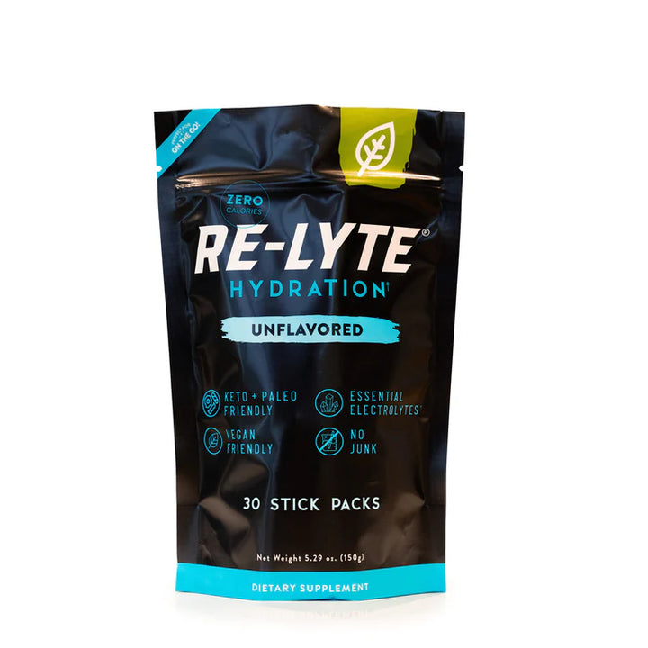 Unflavored Re-Lyte® Hydration Stick Packs | Redmond Life