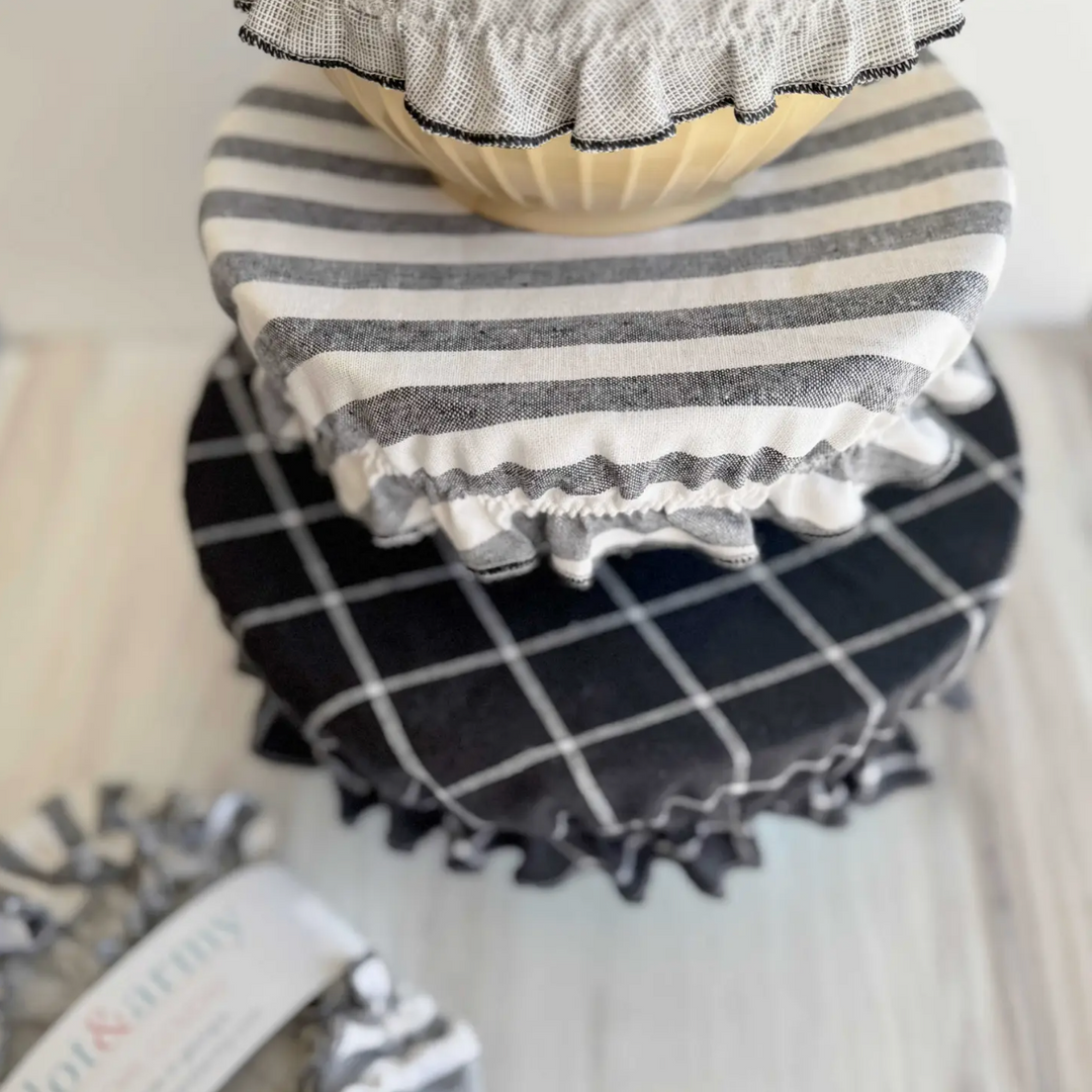Set of Three Reusable Bowl Covers