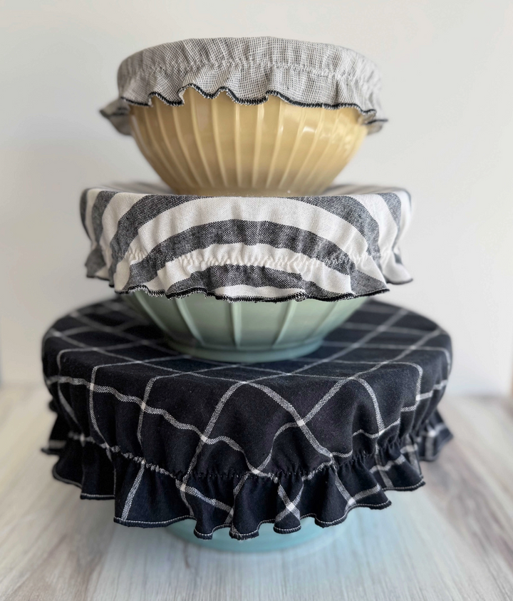 Set of Three Reusable Bowl Covers
