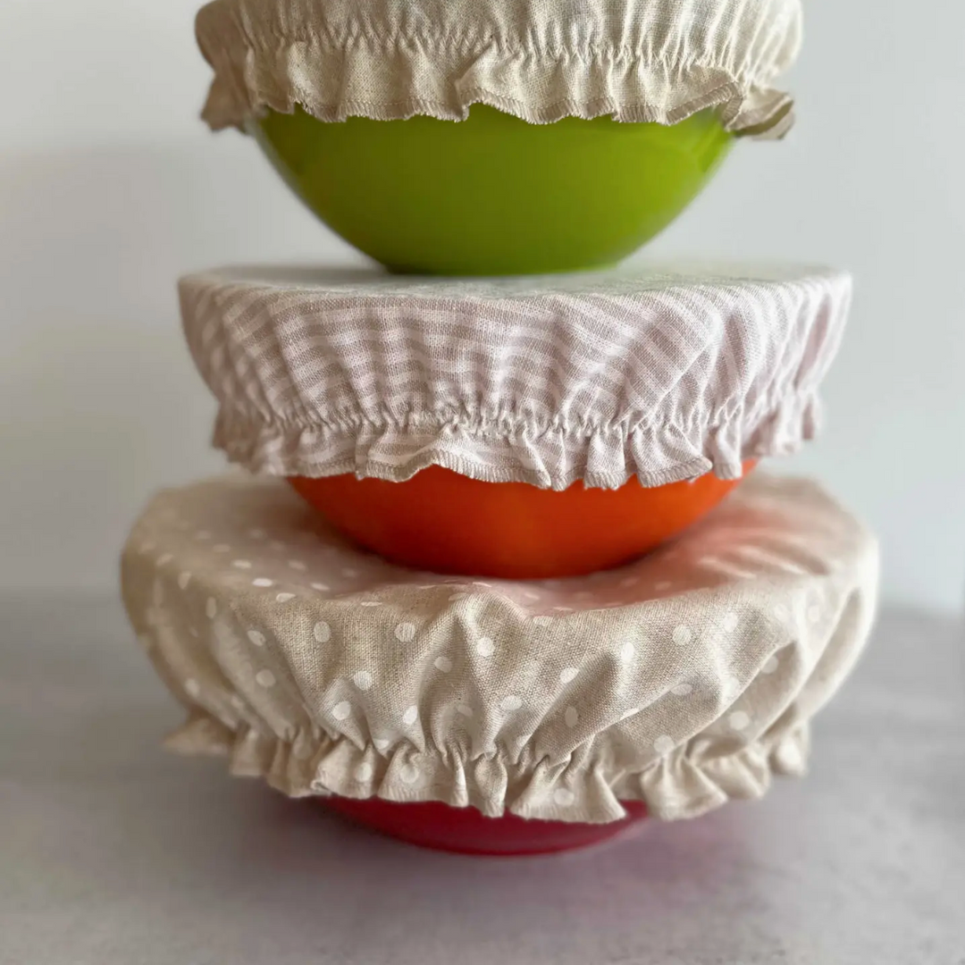 Set of Three Reusable Bowl Covers