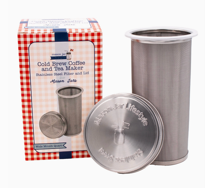 Cold Brew Coffee and Tea Stainless Steel Filter - Coffee and Tea Kit