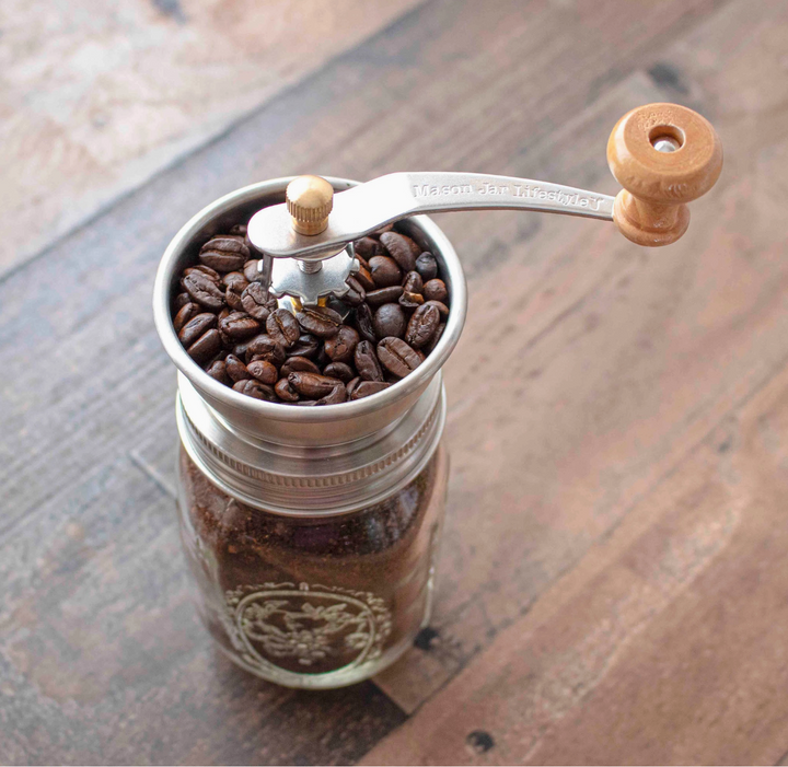 Coffee and Spice Grinder Lid for Mason Jars