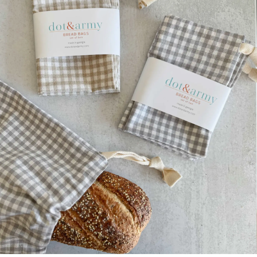 Bread Maker’s Bag Set — Two Reusable Bread Bags