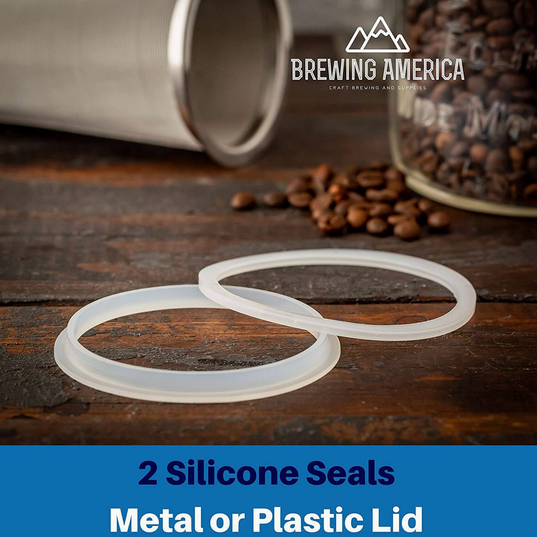 Premium Fine Mesh Wide Mouth Mason Jar Filter for Cold Brew Tea & Coffee | Brewing America