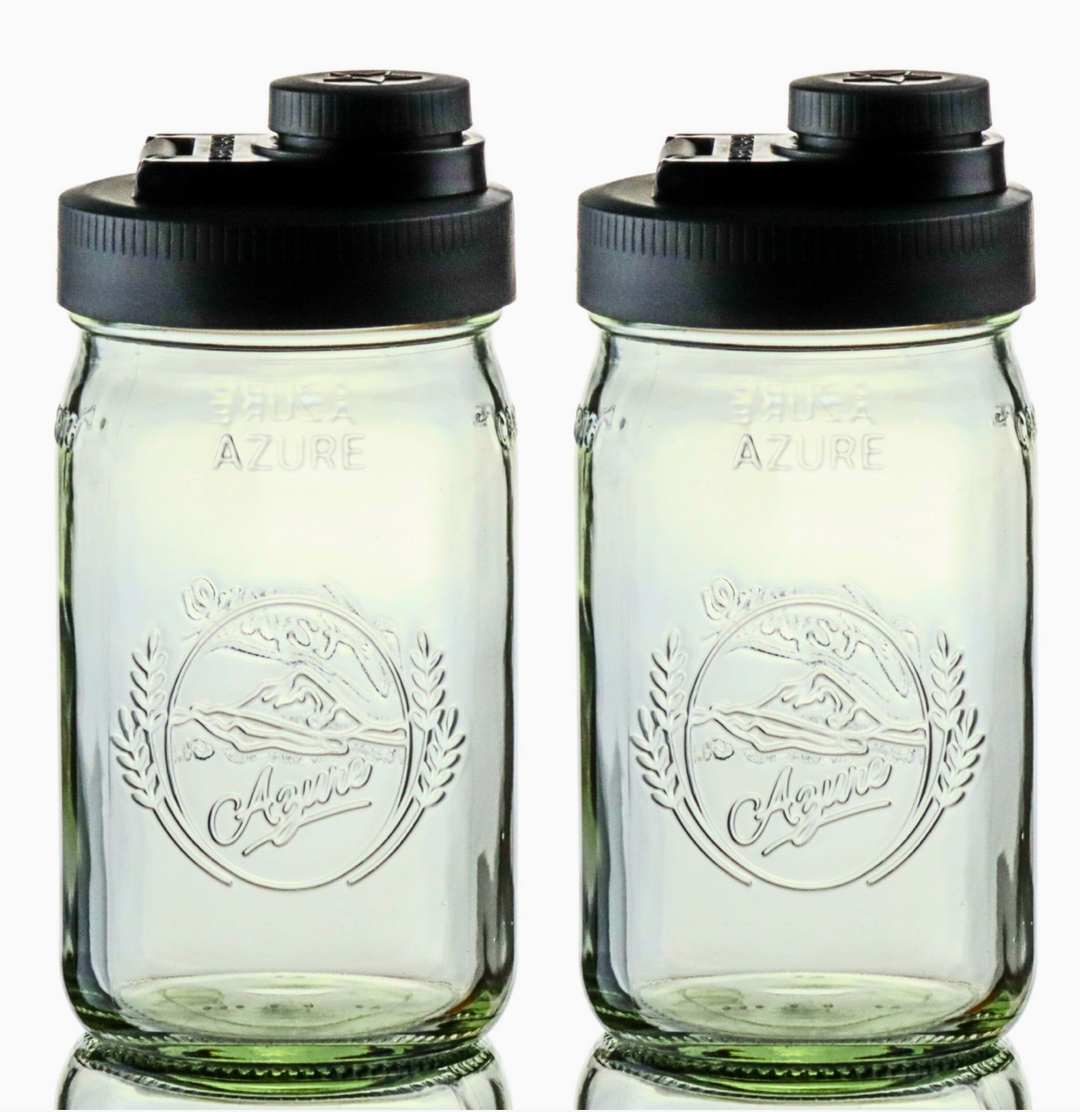 Mason Jar Pour Lid with Quart Mason Jar Included