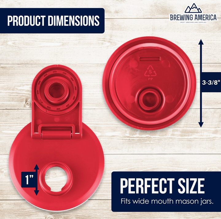 Mason Jar Pour Lid with Quart Mason Jar Included