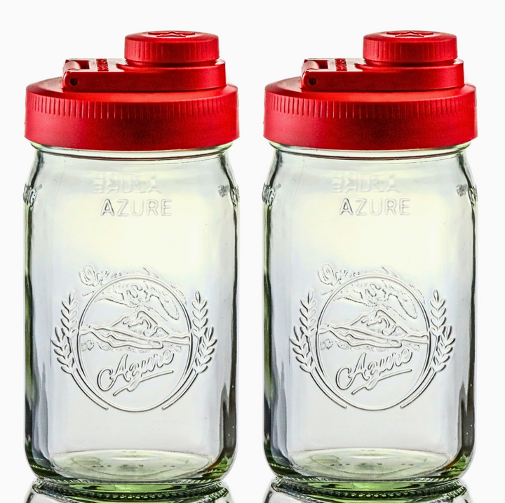 Mason Jar Pour Lid with Quart Mason Jar Included
