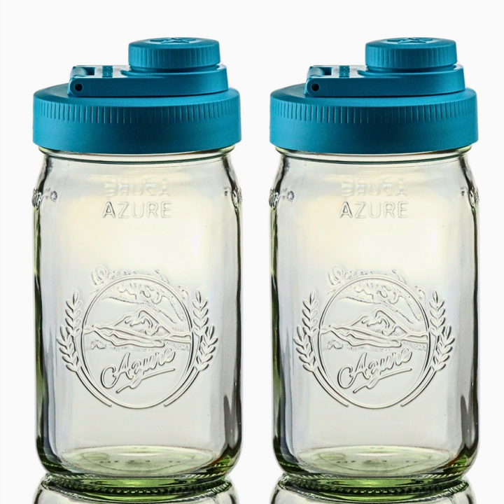 Mason Jar Pour Lid with Quart Mason Jar Included