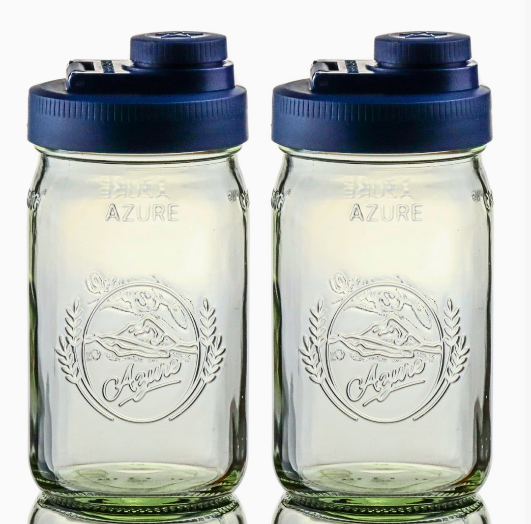Mason Jar Pour Lid with Quart Mason Jar Included