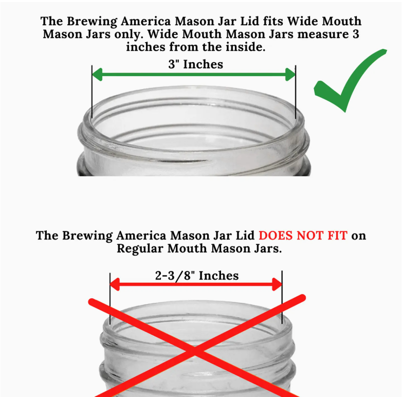 Wide Mouth Mason Jar Pour &amp; Sip Lids – 4 Pack (Lids Only)