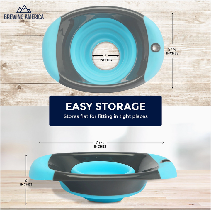 Collapsible Silicone Canning Funnel | Wide Mouth