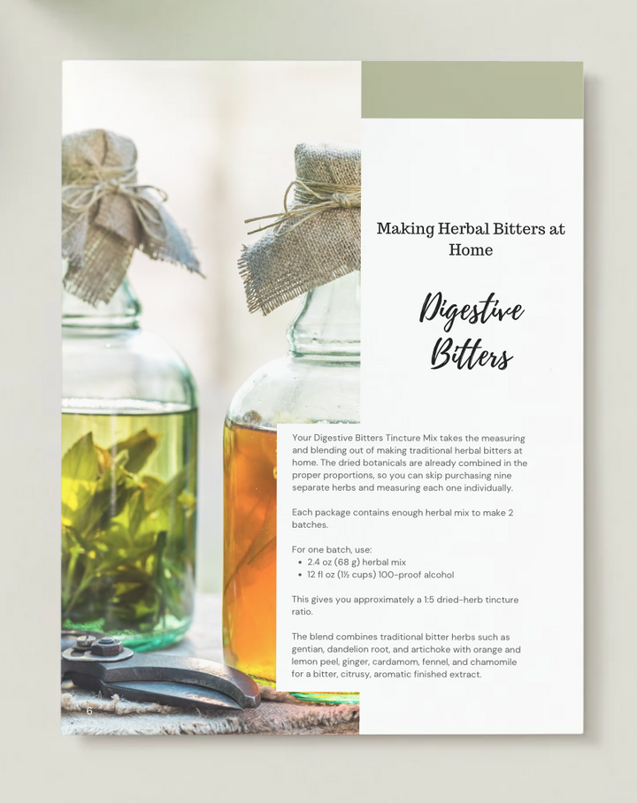 DIY Digestive Bitters Kit | Make Your Own Herbal Bitters
