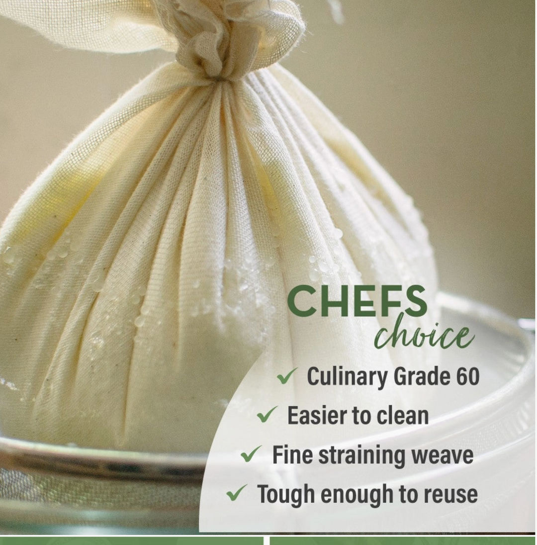 Organic Unbleached Cheesecloth | Reusable Straining Cloth