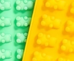 Silicone Gummy Bear Molds | 2-Pack with Dropper