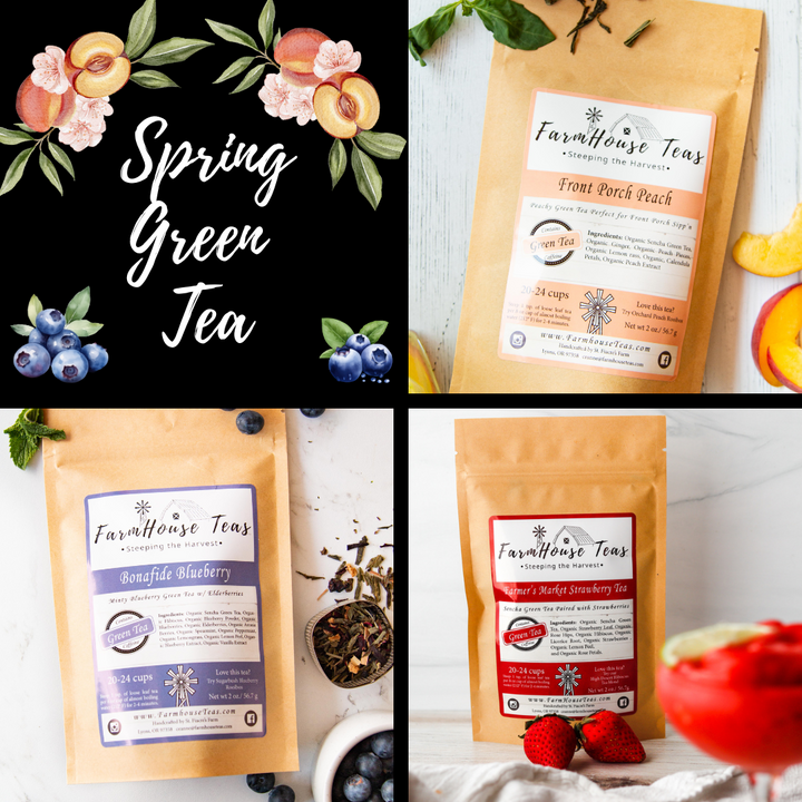 Spring Green Tea Bundle - Fruity Green Tea Sampler