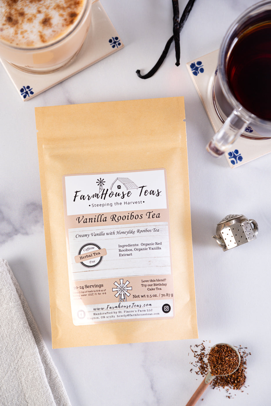 Vanilla Rooibos Tea | Caffeine-Free Herbal Tea