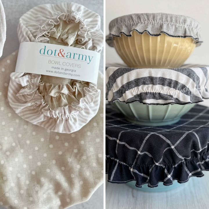 Set of Three Reusable Bowl Covers