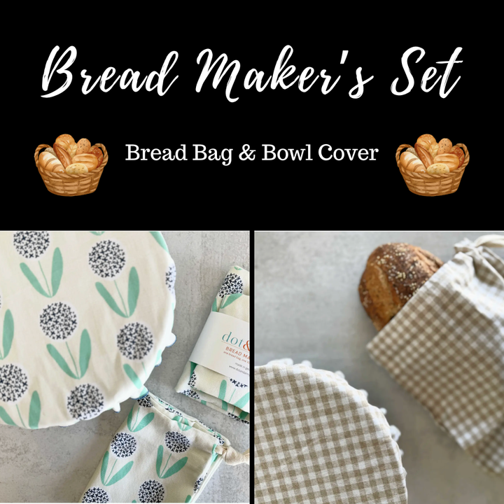 Bread Makers Set – Bread Bag & Bowl Cover