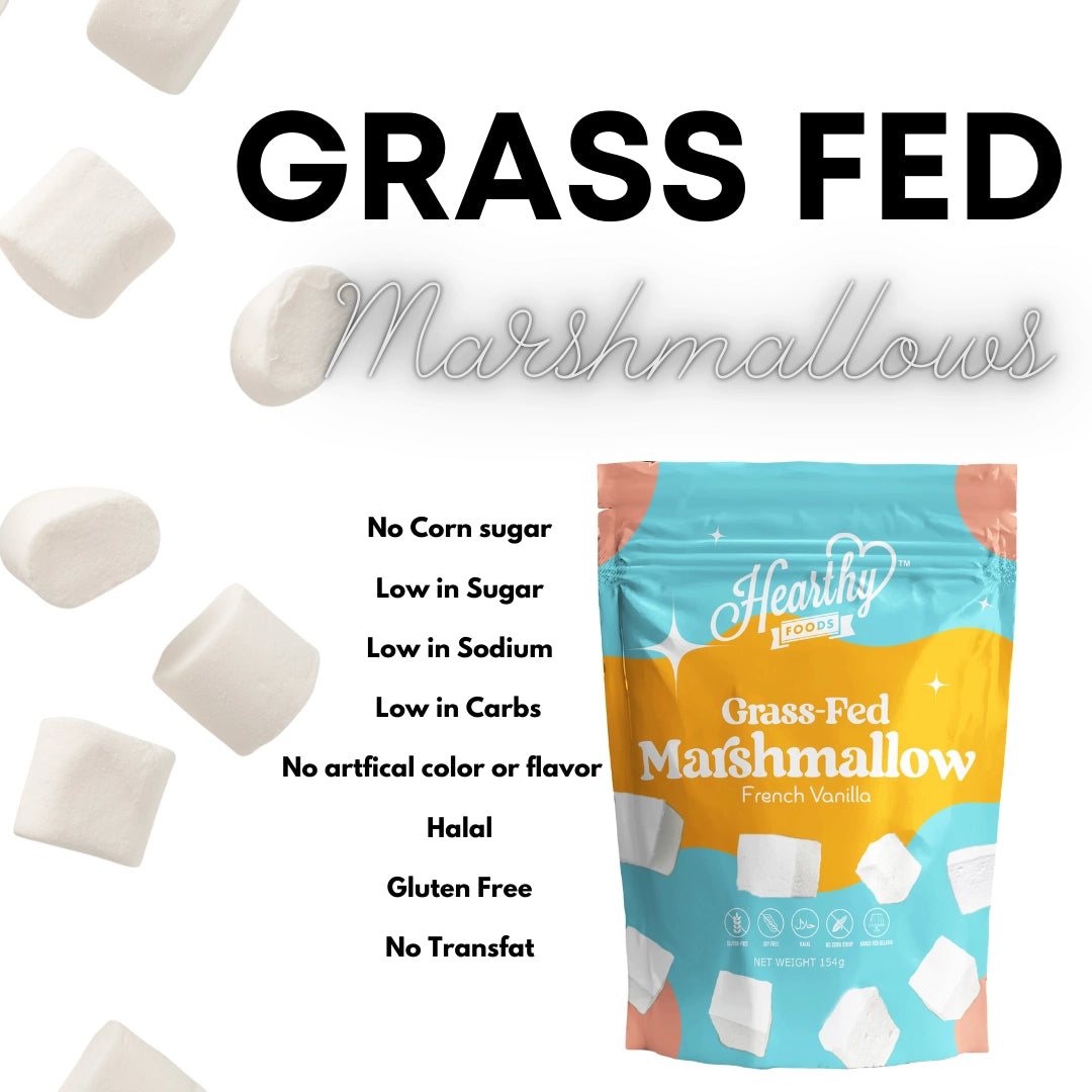 Grass-Fed Gelatin Marshmallows | French Vanilla