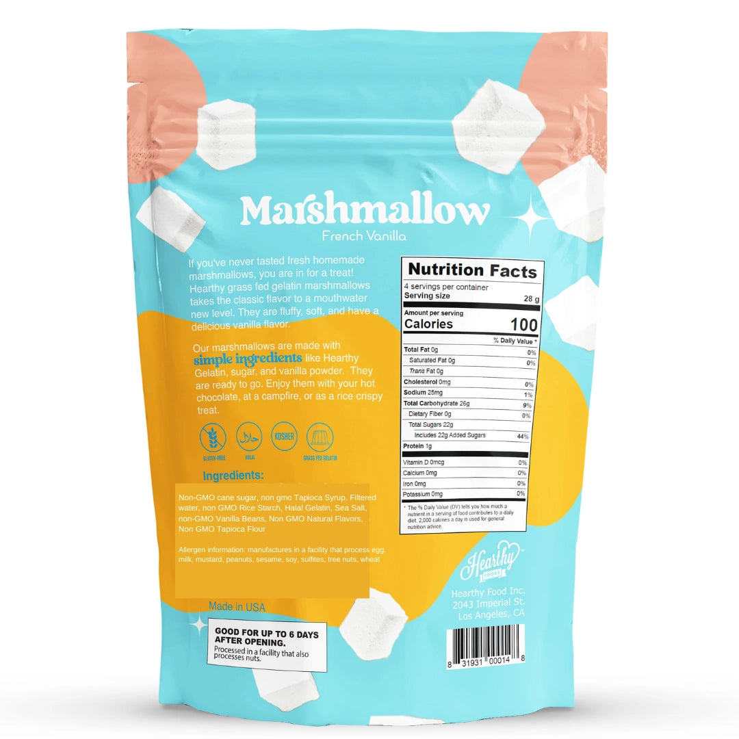 Grass-Fed Gelatin Marshmallows | French Vanilla