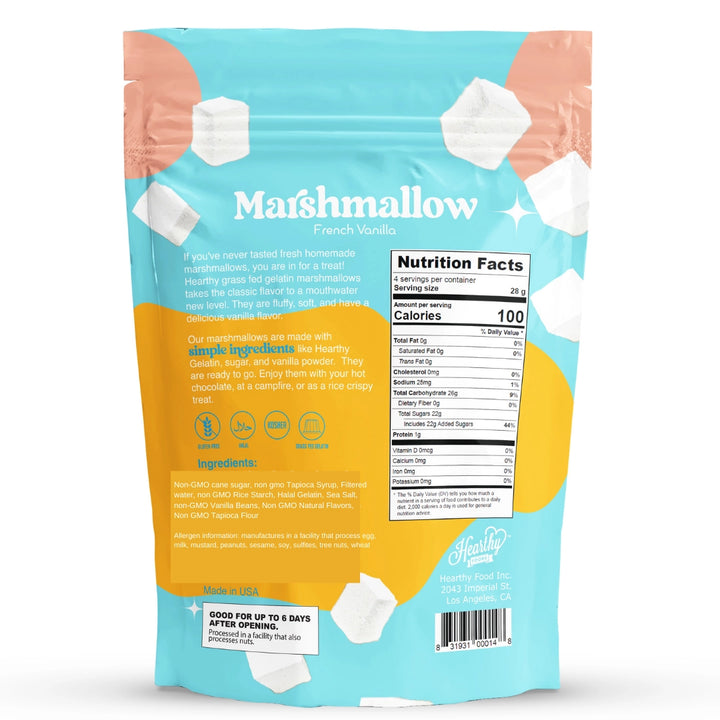Grass-Fed Gelatin Marshmallows | French Vanilla